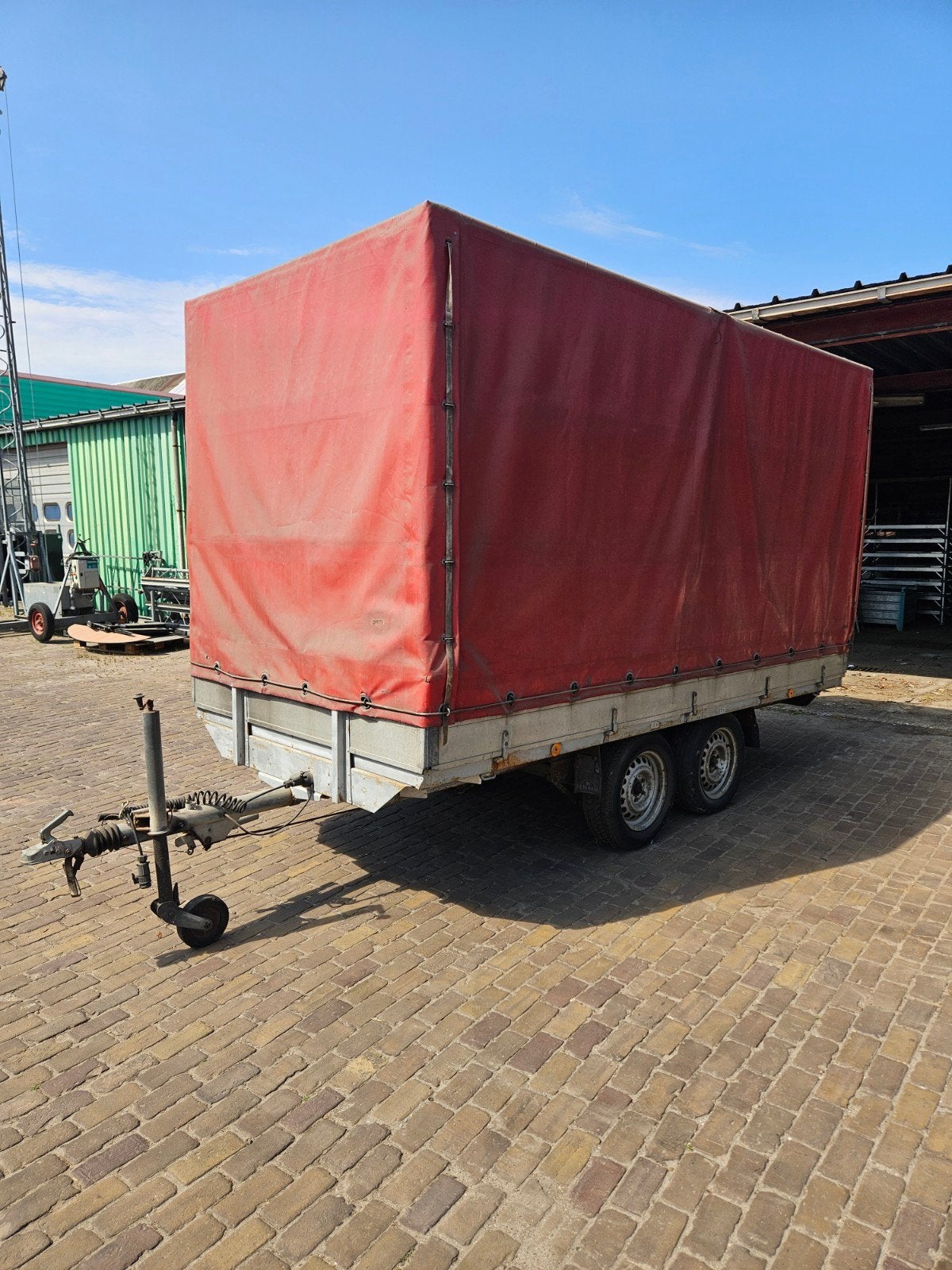Tandemasser huifaanhanger op kenteken., Ophalen, Gebruikt, ., .