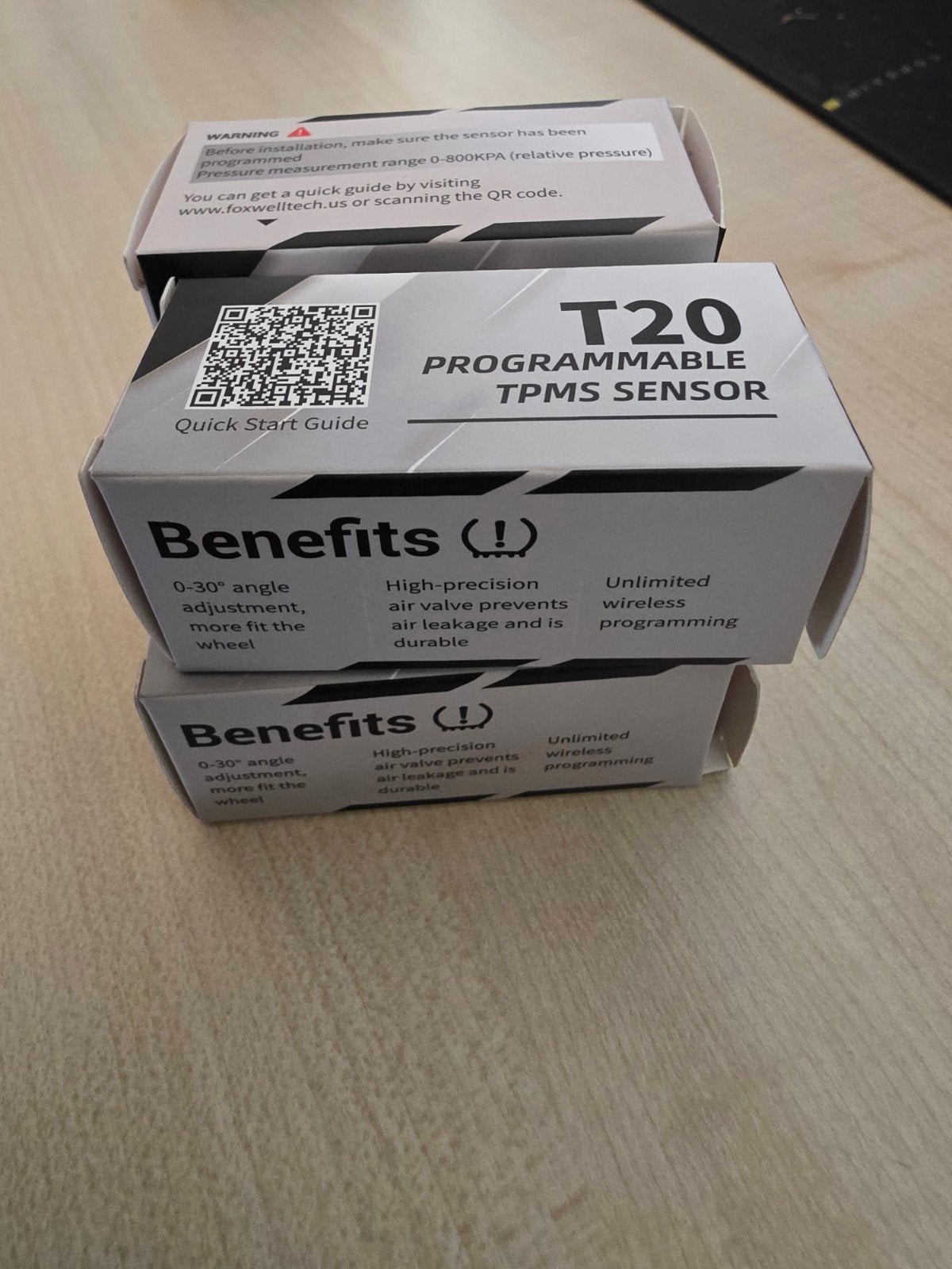 Foxwell T20 TPMS-sensoren – 4 stuks – nieuw in doos, Ophalen of Verzenden, Nieuw, Universele onderdelen