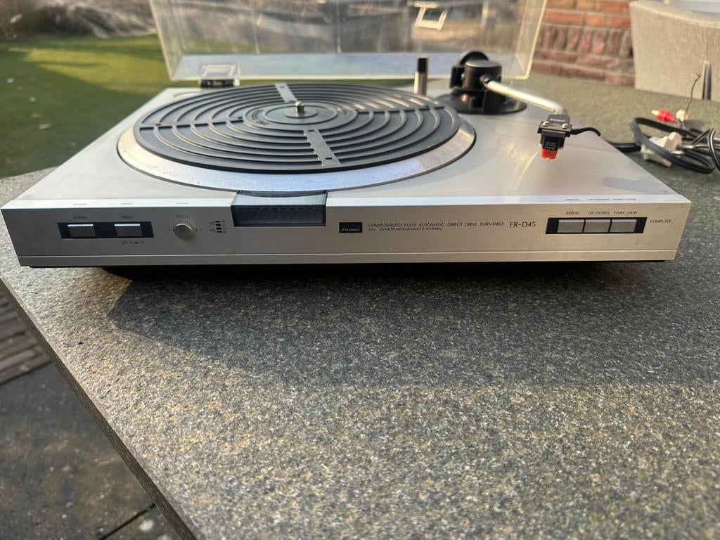 Sansui FR-D45 platenspeler, met werk, Ophalen of Verzenden, Gebruikt, Overige merken
