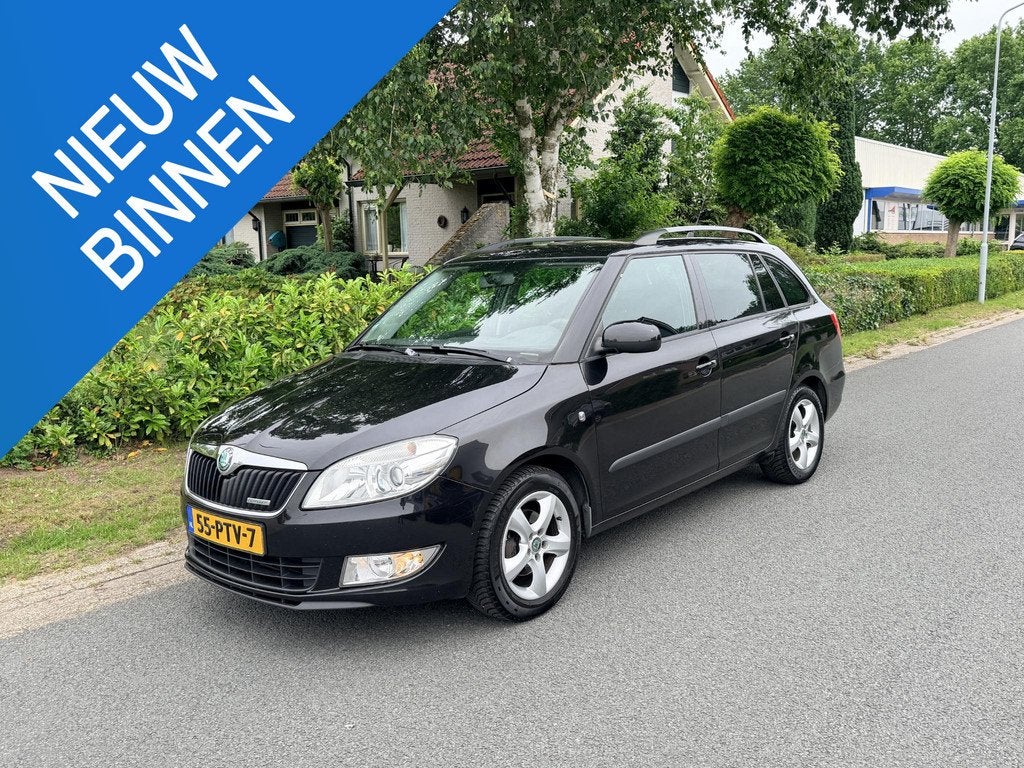 Skoda Fabia Combi 1.2 TDI Greenline 75PK•Airco•Cruise, Voorwielaandrijving, Euro 5, Zwart, 1199 cc