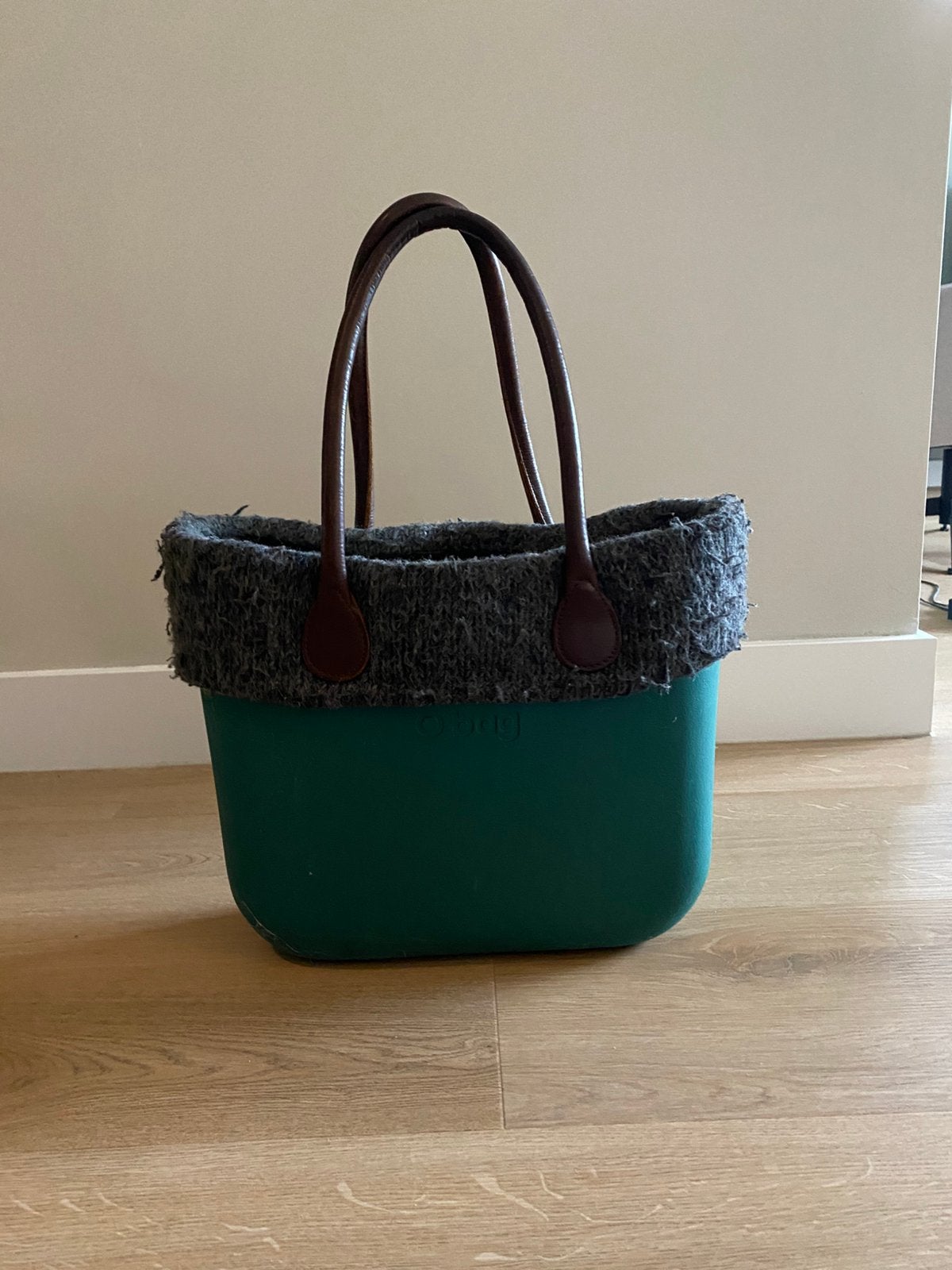 Hippe damestas van het merk O bag, Sieraden, Tassen en Uiterlijk, Tassen | Damestassen, Ophalen, Gebruikt, Groen, Handtas