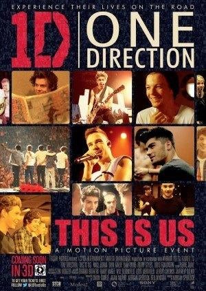 1 D   ONE   DIRECTION  :  THIS   IS   US      filmposter., Verzamelen, Rechthoekig Staand, Verzenden, Nieuw, A1 t/m A3