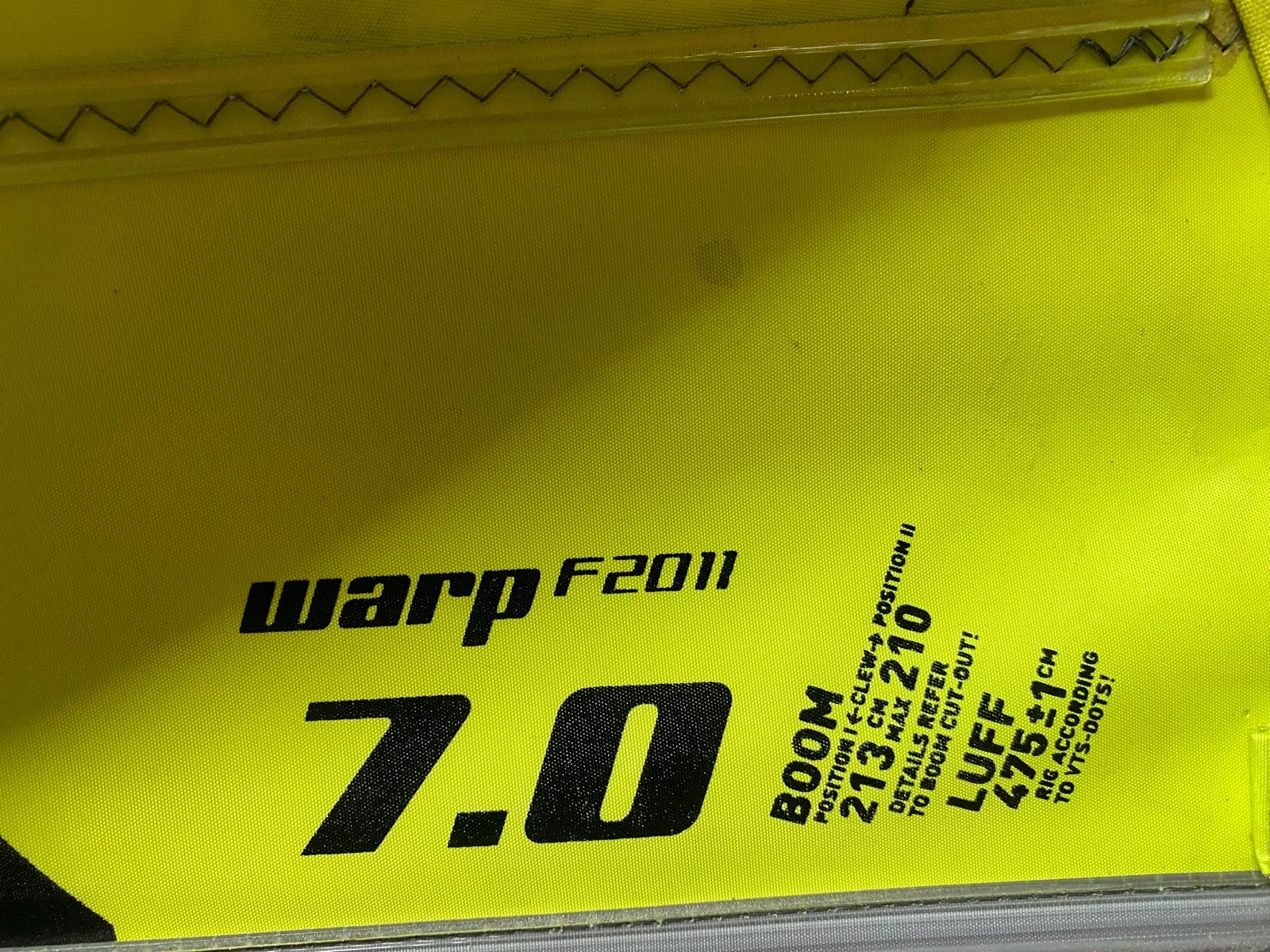North Sails Warp F2011 - 7.0, 7.8, 10.0 m², Watersport en Boten, Ophalen, North Sails, 8 m² of meer, Zeil