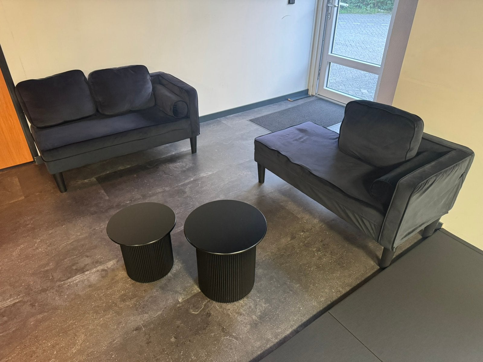 Comfortabele lounge bankjes, Ophalen, Zo goed als nieuw, Tweepersoons, Stof