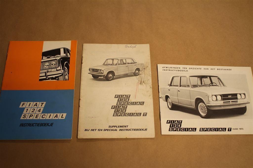 Fiat 124 Special Instructieboekje - met bijlagen - 1969 !!, Ophalen of Verzenden