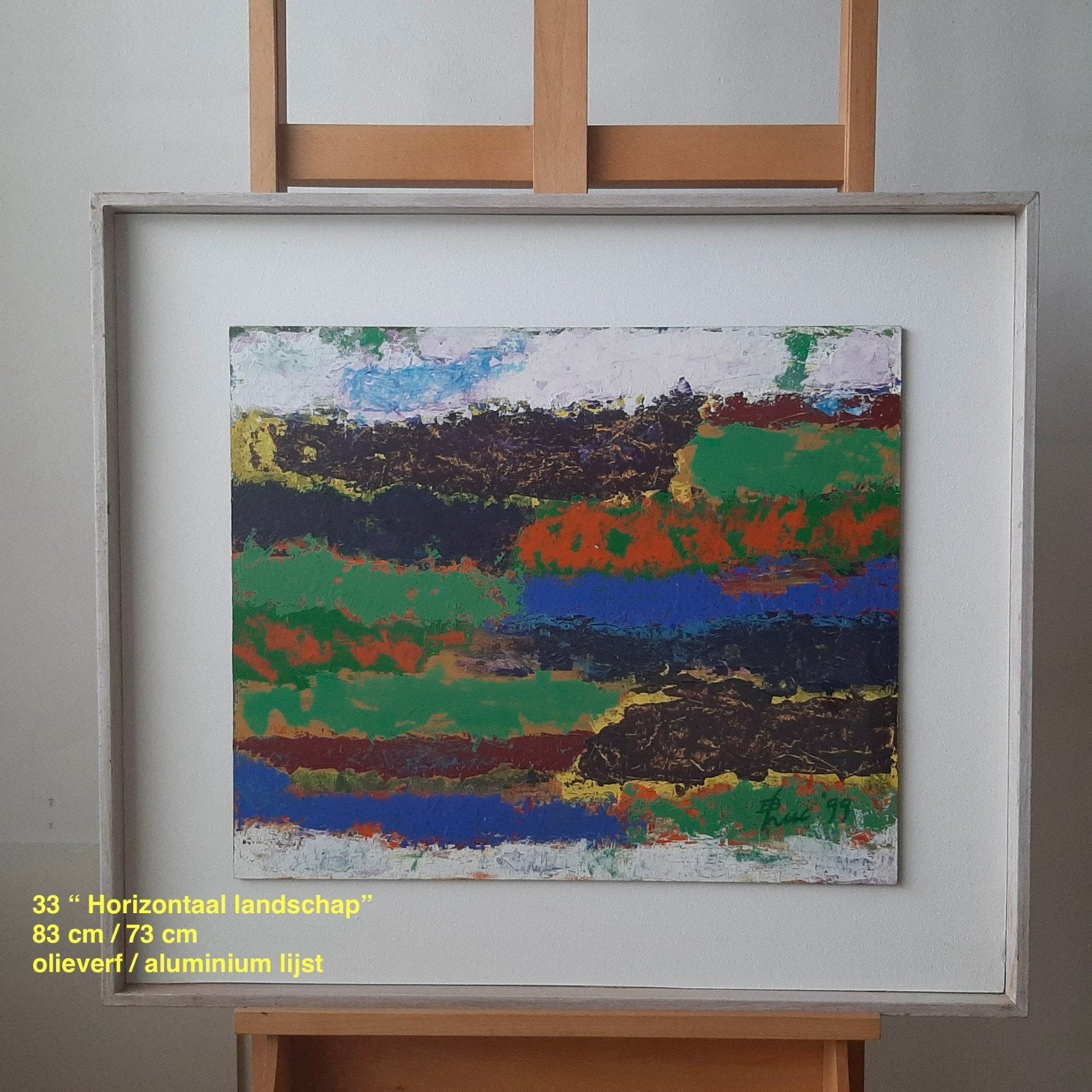 Horizontaal landschap, Ophalen