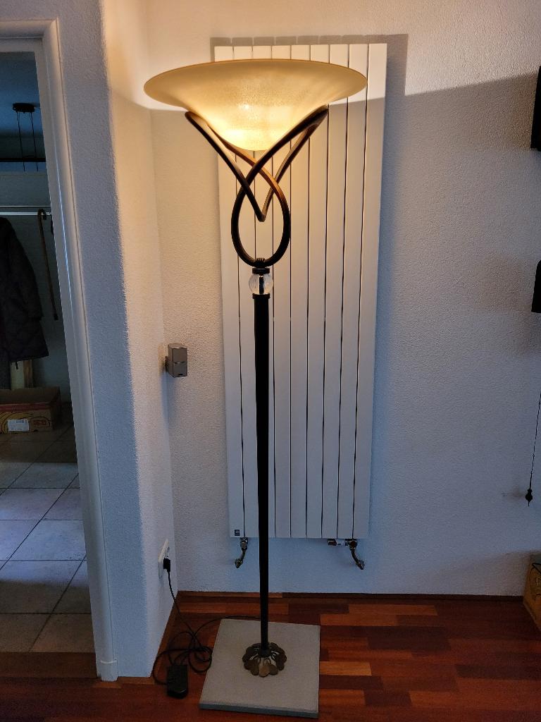 Prachtige Terzani staande vloerlamp, Huis en Inrichting, Lampen | Vloerlampen, Ophalen, Zo goed als nieuw, Metaal, 150 tot 200 cm