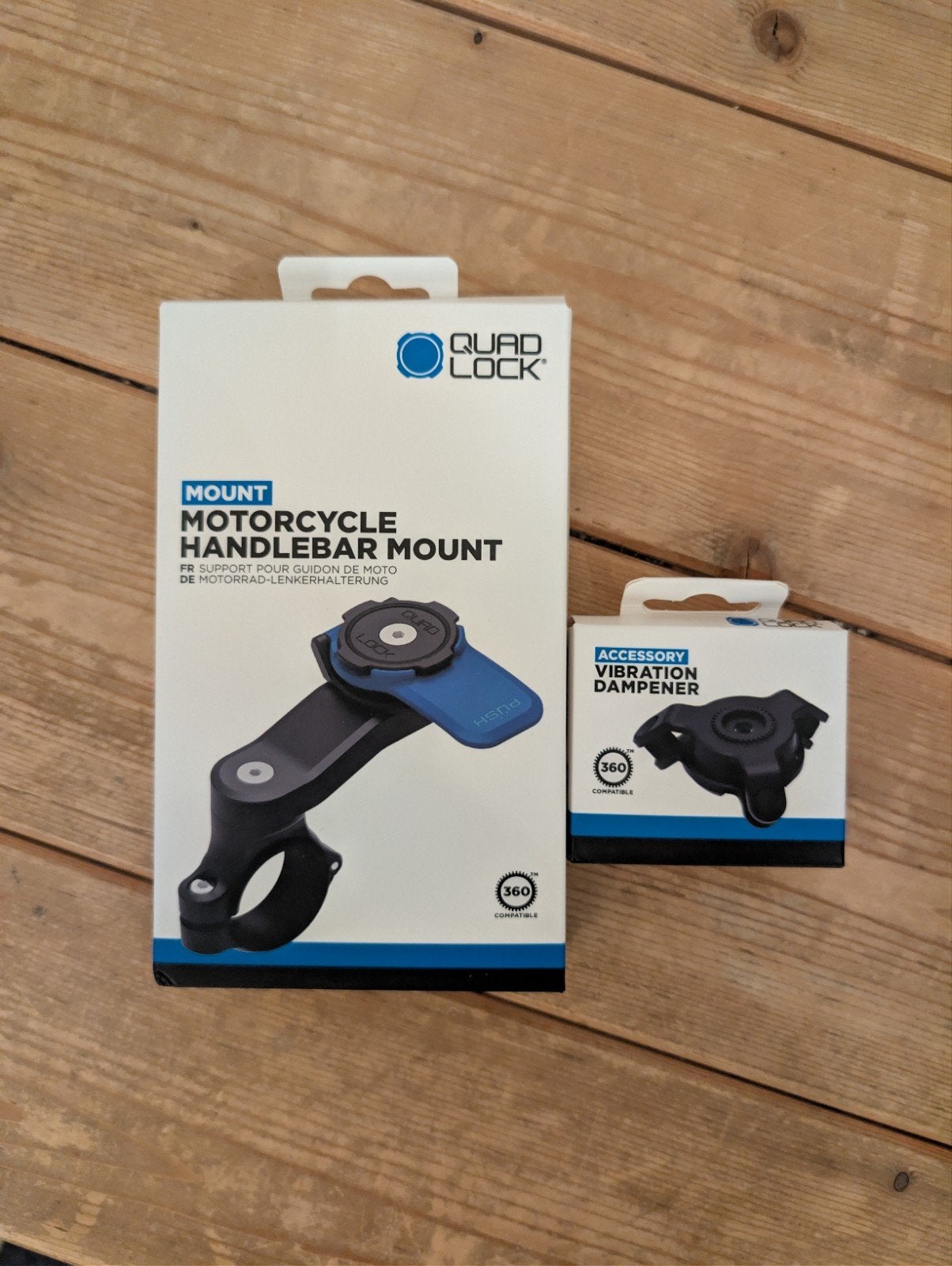 quadlock houder met vibratie demper, Ophalen of Verzenden, Nieuw