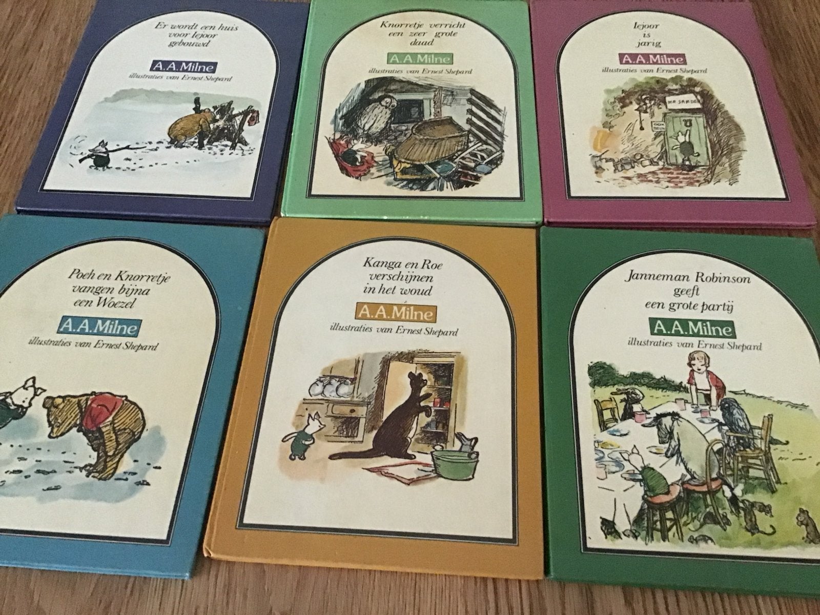 Set van 6 Winnie de Poeh boekjes - Jaren '70 - A.A. Milne, Boeken, Kinderboeken | Jeugd | onder 10 jaar, Ophalen of Verzenden
