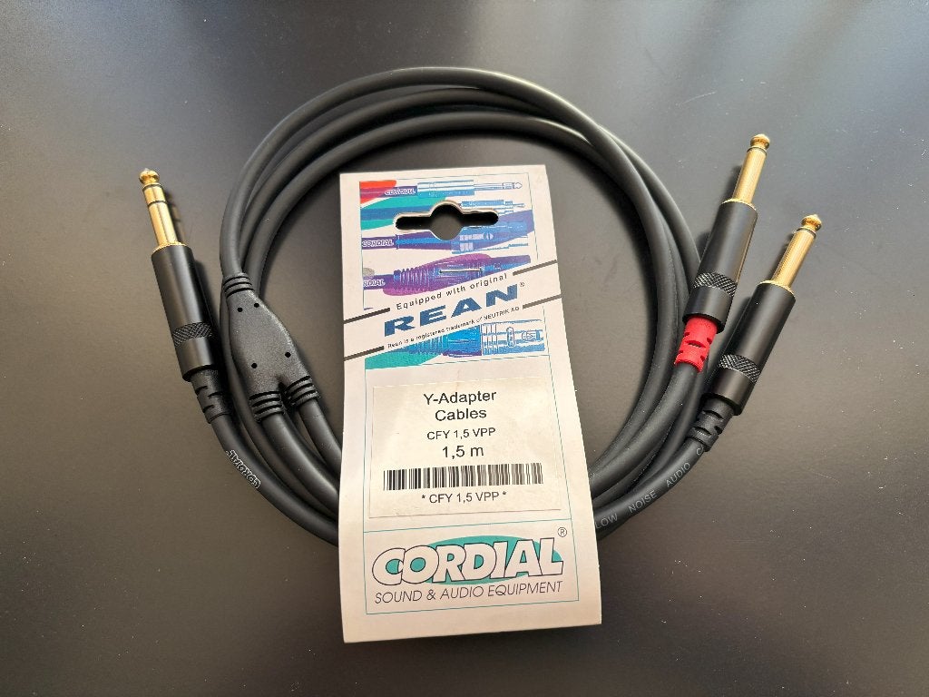 Cordial splitter kabel CFY-1.5-VPP Gold-plated Neutrik/REAN, Ophalen of Verzenden, Zo goed als nieuw, Apparatuur