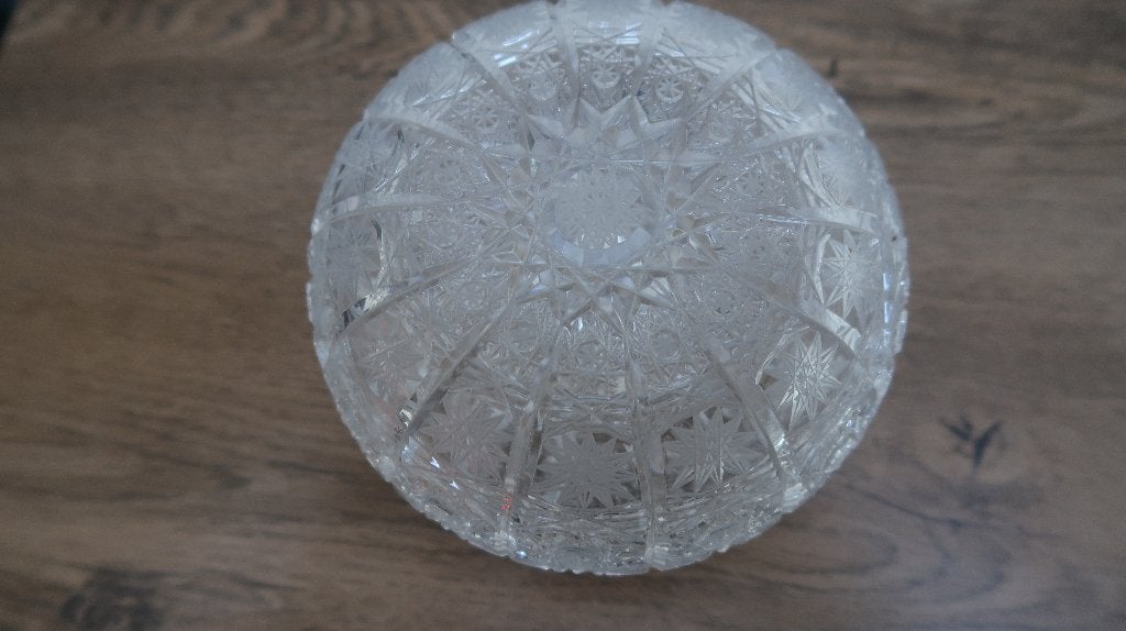 echte kristallen grote (koek) schaal en bonbon schaaltje, Antiek en Kunst, Ophalen of Verzenden