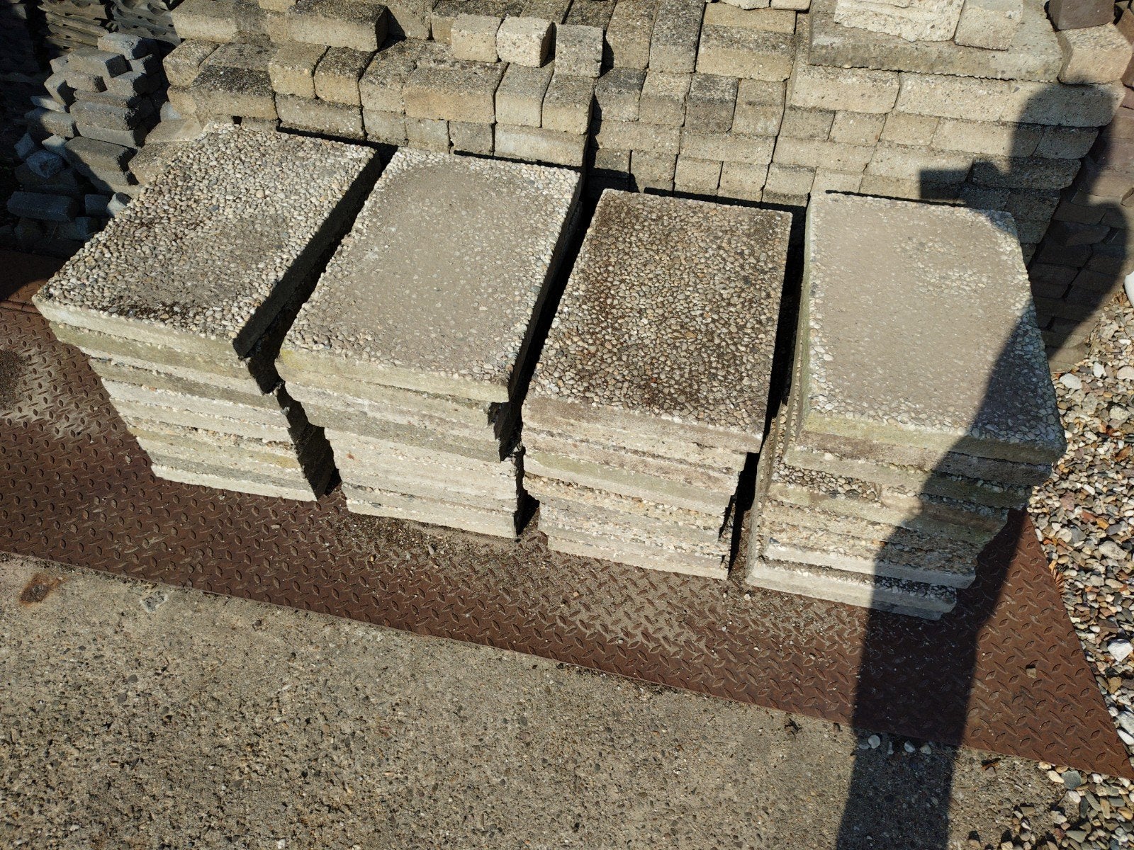 Grote tuintegels / terrastegels, Ophalen, Gebruikt, 10 m² of meer, Beton