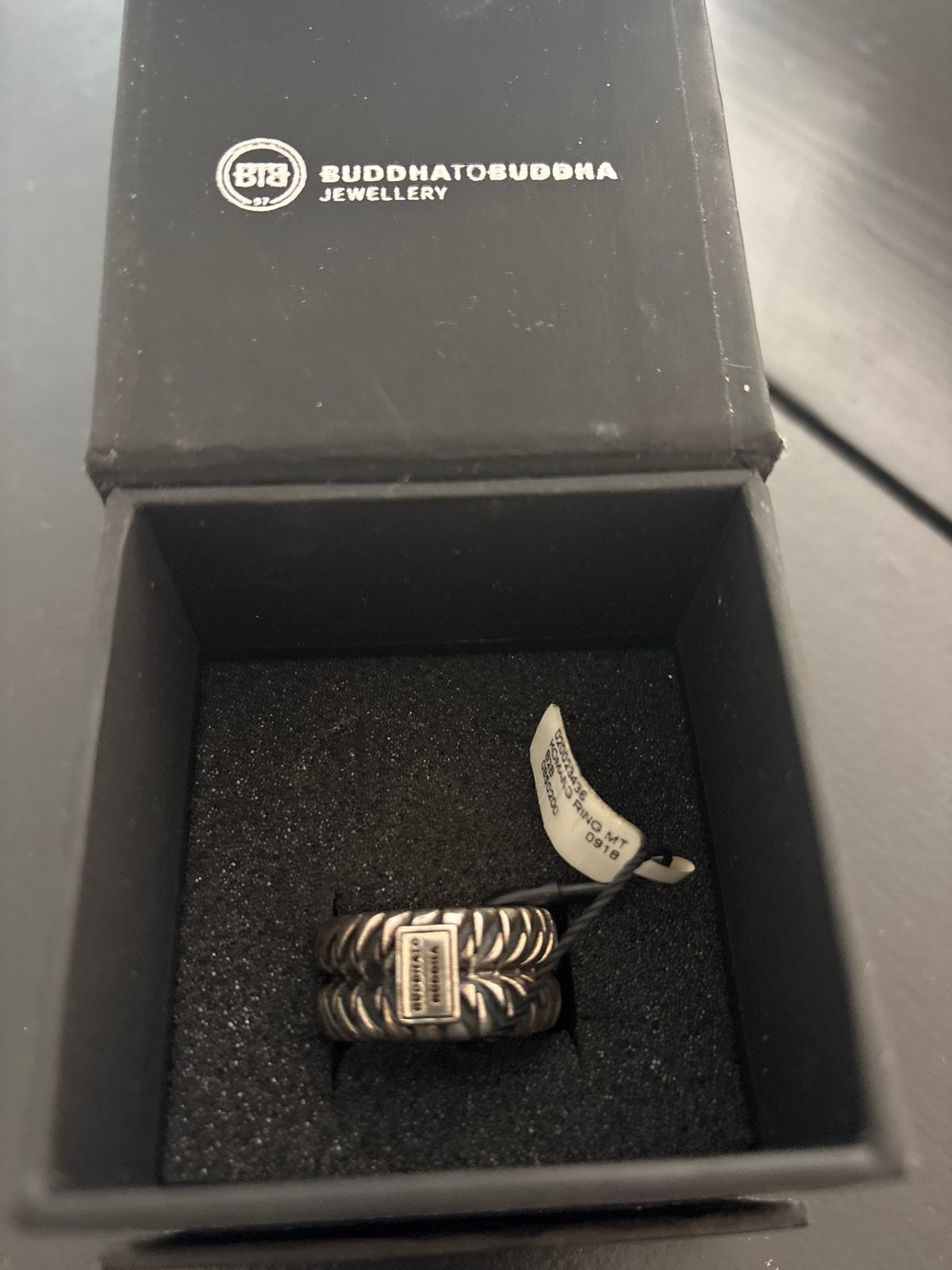 Buddha to Buddha Komang ring, ringmaat 19, 19 tot 20, Ophalen of Verzenden, Zo goed als nieuw, Dame of Heer