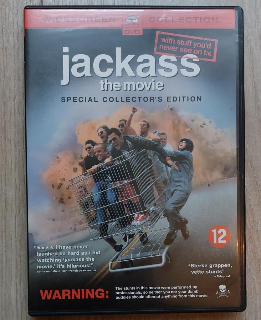 DVD - Jackass the movie - Special Collectors Edition, Vanaf 12 jaar, Ophalen of Verzenden, Zo goed als nieuw, Actiekomedie