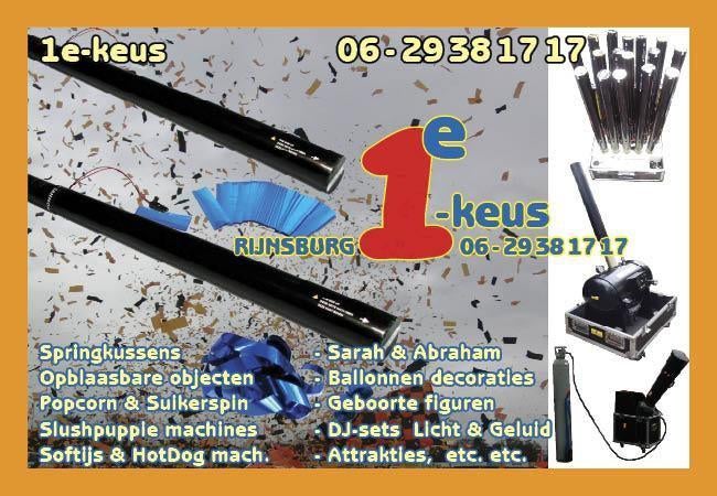Schiet CONFETTI & STREAMERS electrical cannons draadloos!, Ophalen, Zo goed als nieuw, Overige