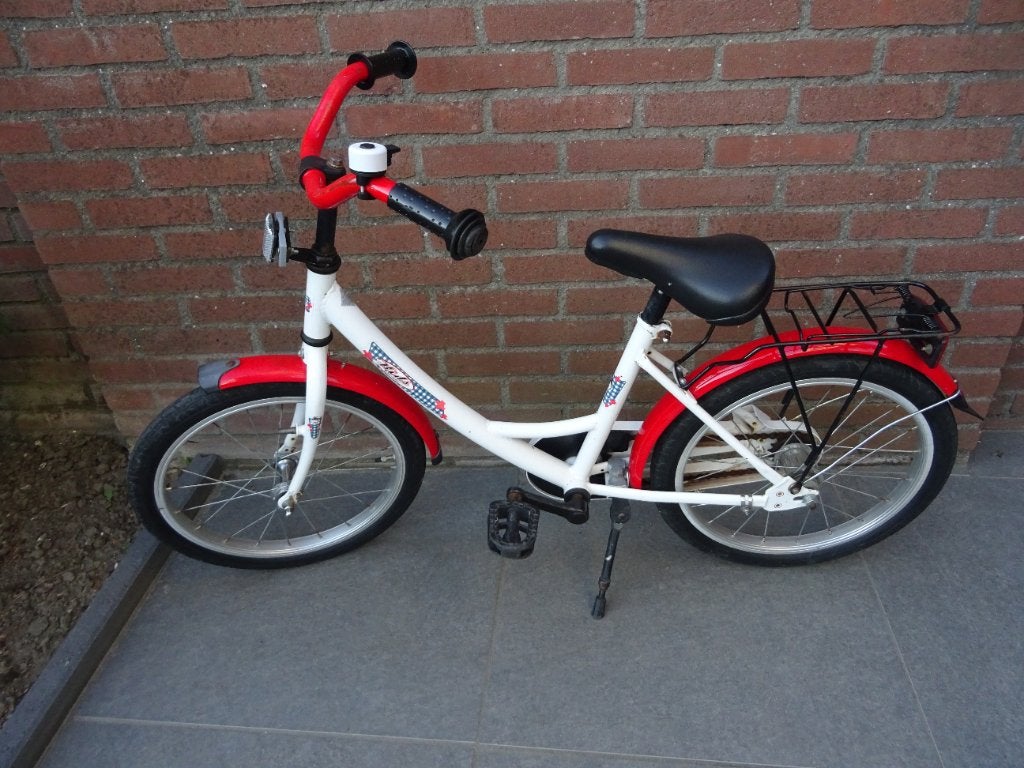 Meisjesfiets 18 inch, Fietsen en Brommers, Fietsen | Meisjes, Ophalen, Gebruikt, Terugtraprem, 18 inch