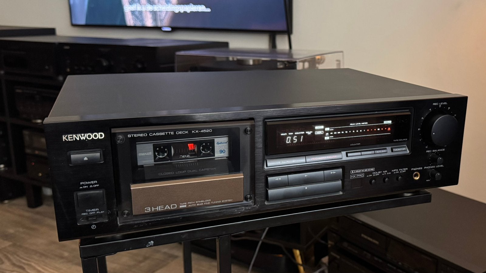 Kenwood KX-4520, Audio, Tv en Foto, Cassettedecks, Ophalen of Verzenden, Kenwood