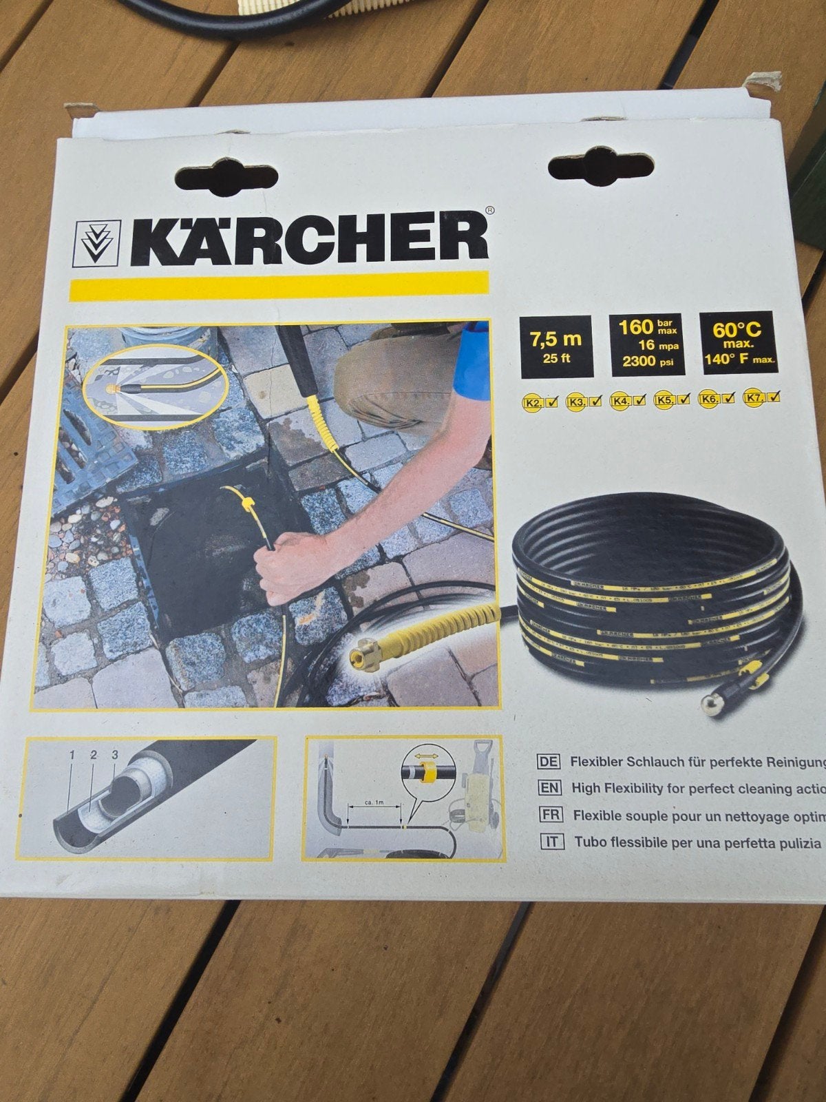 Kärcher reinigingsslang 7,5m - Nieuw en compleet, Ophalen of Verzenden, Nieuw
