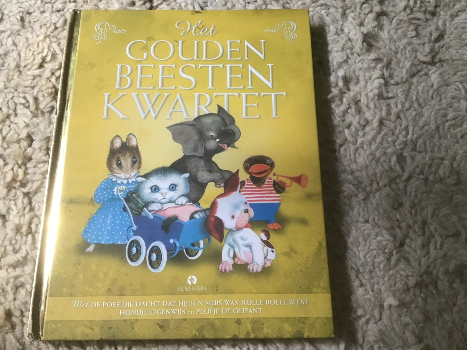 Het Gouden Beesten Kwartet - Kinderboek opbr giro 555, Boeken, Kinderboeken | Jeugd | onder 10 jaar, Gelezen, Sprookjes, Ophalen of Verzenden
