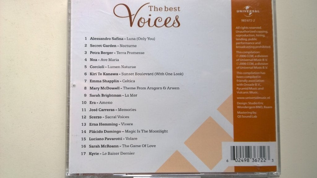 The Best Voices, Ophalen of Verzenden, Zo goed als nieuw, Pop