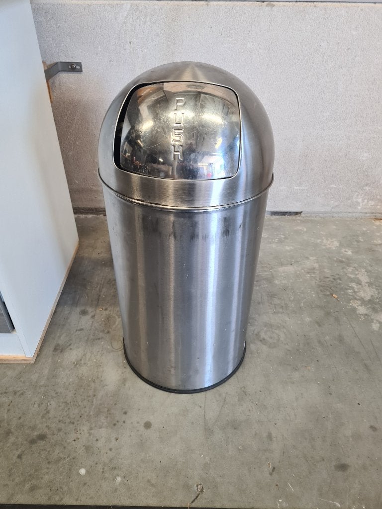 prullenbak RVS, Ophalen, Kunststof, 40 liter of meer, Zo goed als nieuw