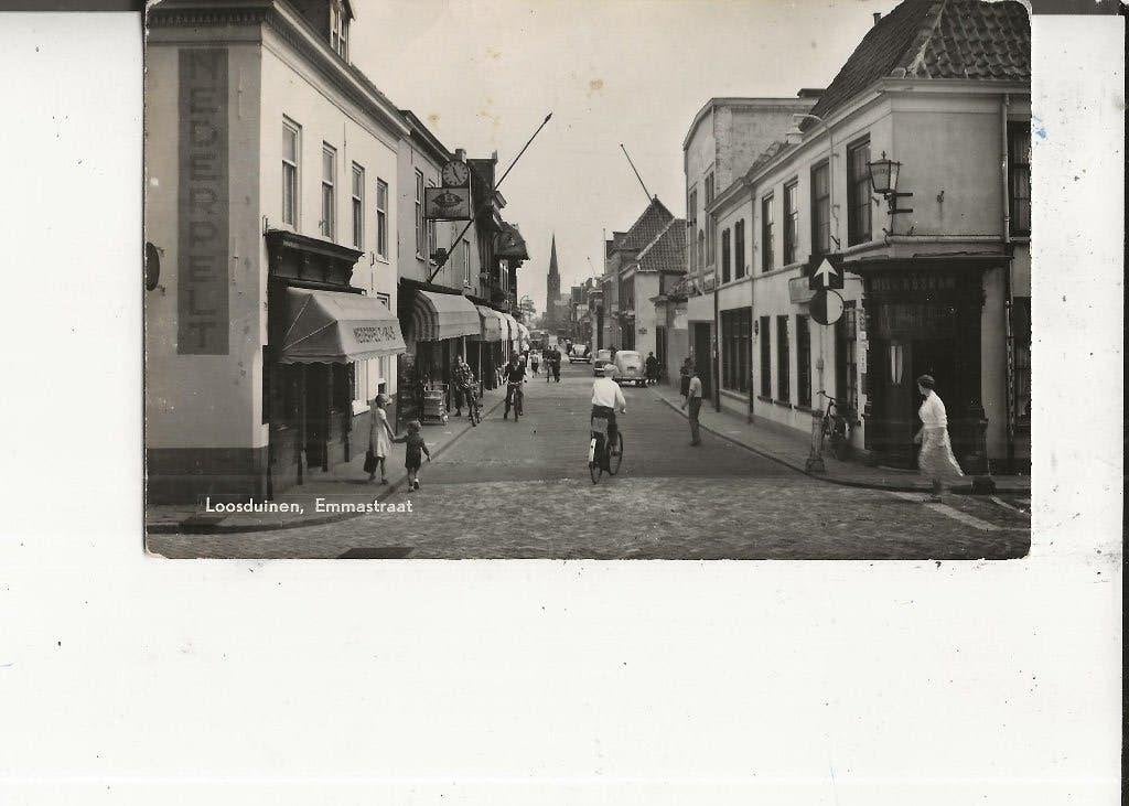 Loosduinen Emmastraat  31-7-1962, Verzamelen, Ansichtkaarten | Nederland, Ophalen of Verzenden, 1960 tot 1980, Gelopen, Zuid-Holland