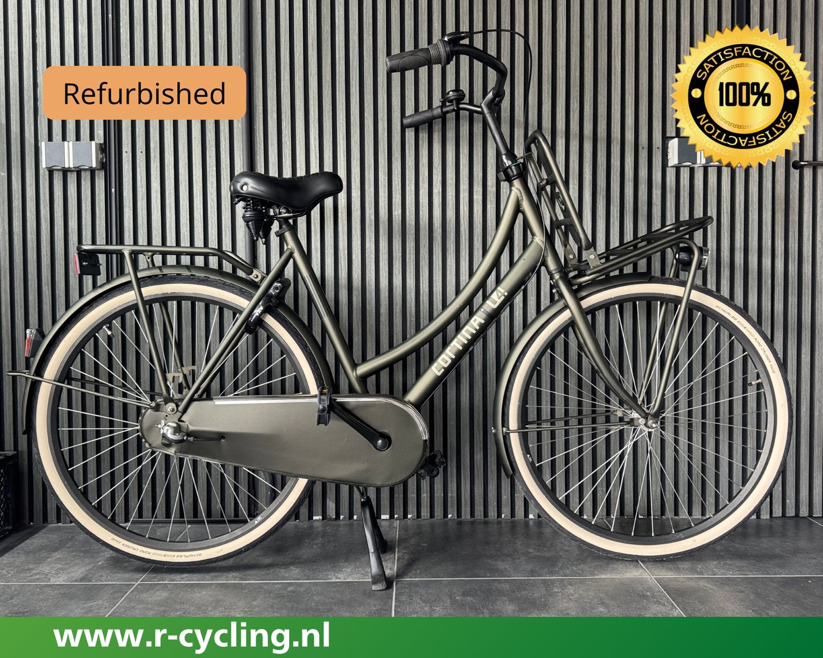 Cortina U4 28 inch 57 cm frame, Terugtraprem, Contact@r-cycling.nl, Versnellingen, Zo goed als nieuw