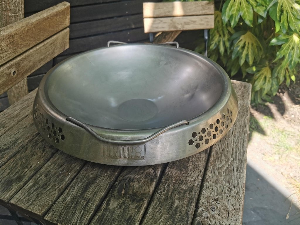 Weber wok insert, Ophalen of Verzenden, Zo goed als nieuw, Weber