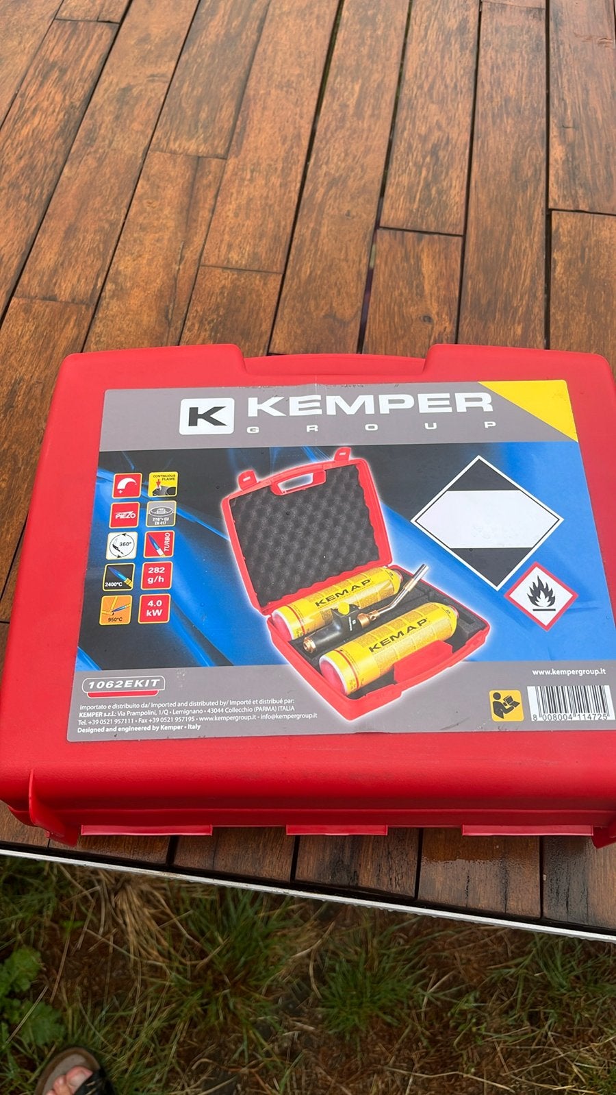 Kemper 1062EKIT Hardsoldeerset – 2400C + 2 Gasflessen, Doe-het-zelf en Verbouw, Ophalen, Nieuw, 250 ampère of meer, Overige typen