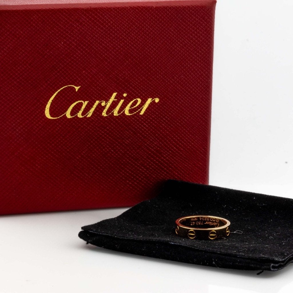 Cartier love ring 18k rose goud - full set, Ophalen of Verzenden, Zo goed als nieuw, Dame, Goud