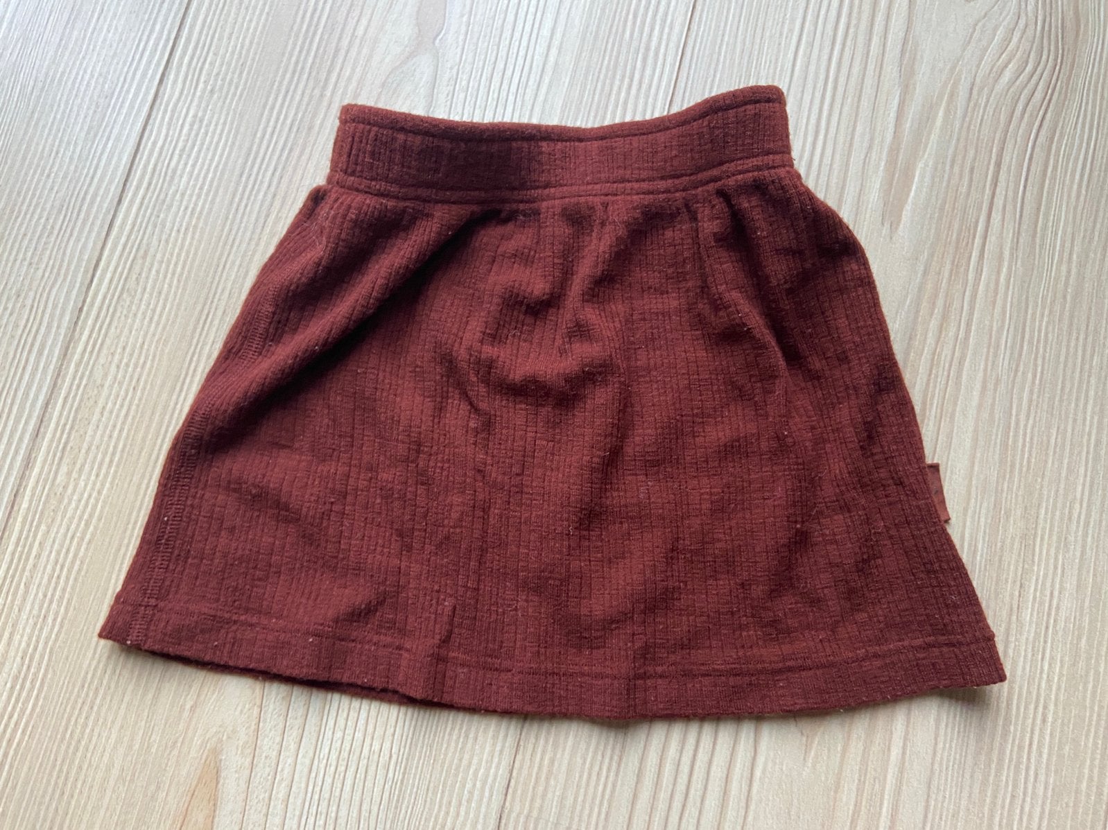 Dilling wollen rok bordeaux rood 98/104, Ophalen of Verzenden, Zo goed als nieuw, Meisje, Jurk of Rok