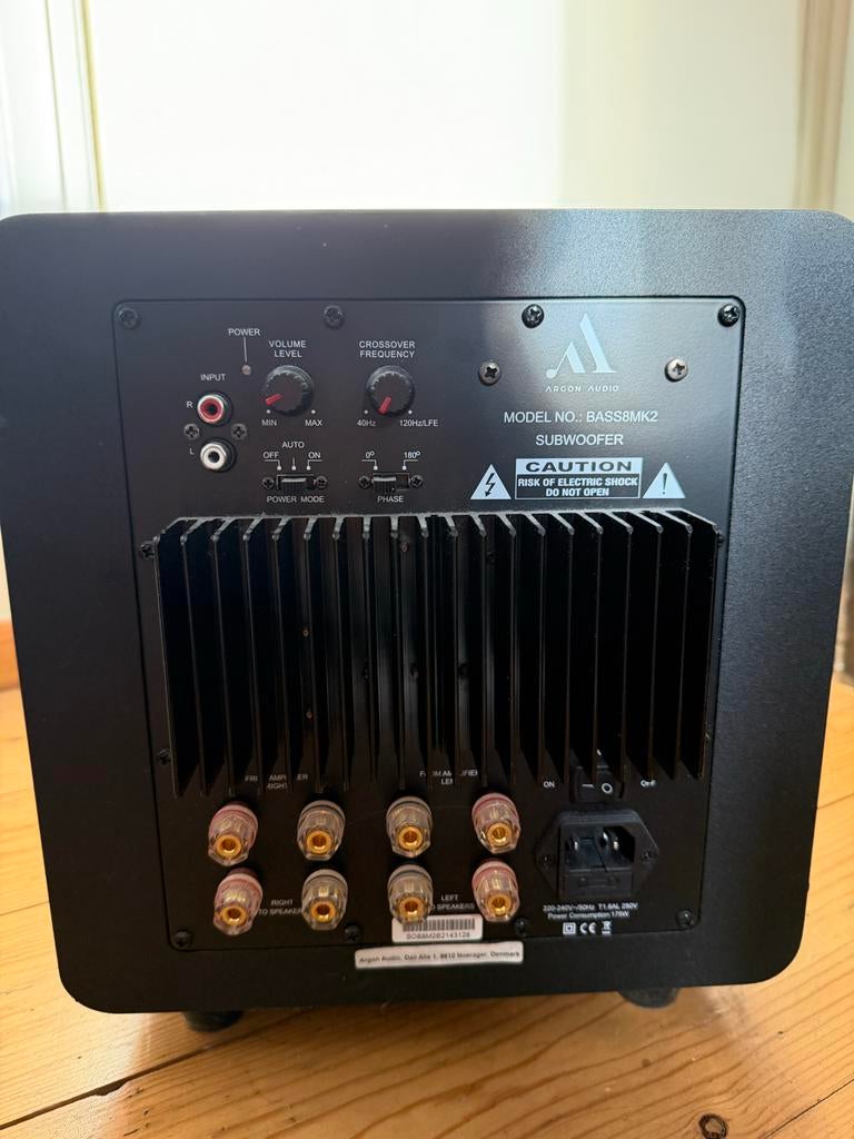 Argon Audio BASS8MK2 Subwoofer, Audio, Tv en Foto, Luidsprekers, Overige merken, Subwoofer, Ophalen of Verzenden, Zo goed als nieuw