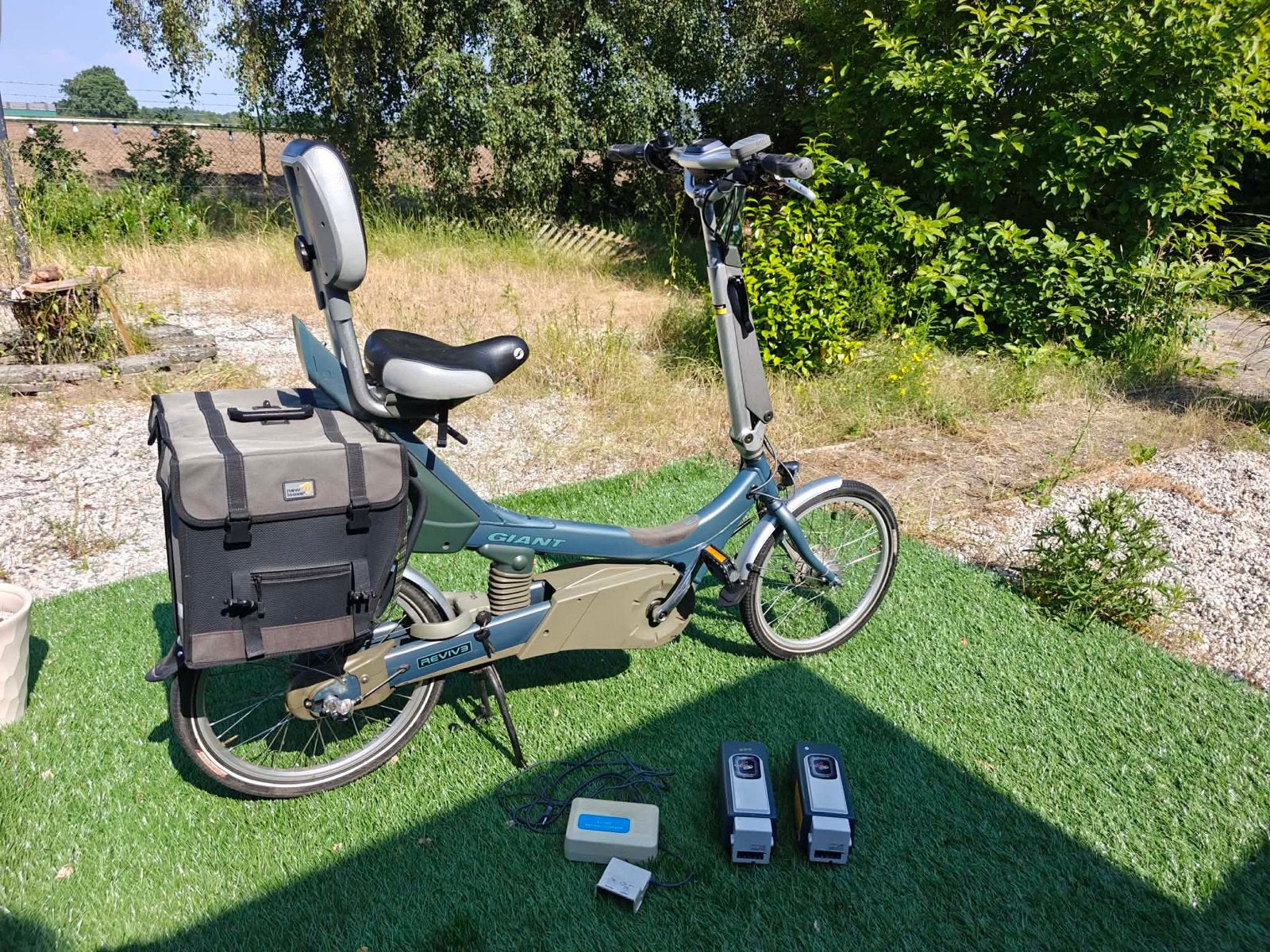 Giant Revive elektrische fiets met 3 accu's en extra slot, Ophalen, Gebruikt, Giant, Minder dan 47 cm