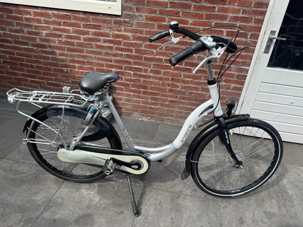 ZGAN sparta amazone moederfiets, Fietsen en Brommers, Fietsen | Dames | Moederfietsen, 2 zitjes, Sparta, Versnellingen, Ophalen of Verzenden