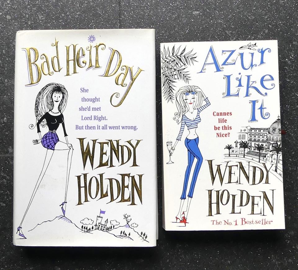 Wendy Holden boeken - Azur Like It en Bad Heir Day, Boeken, Chicklit, Gelezen, Ophalen of Verzenden