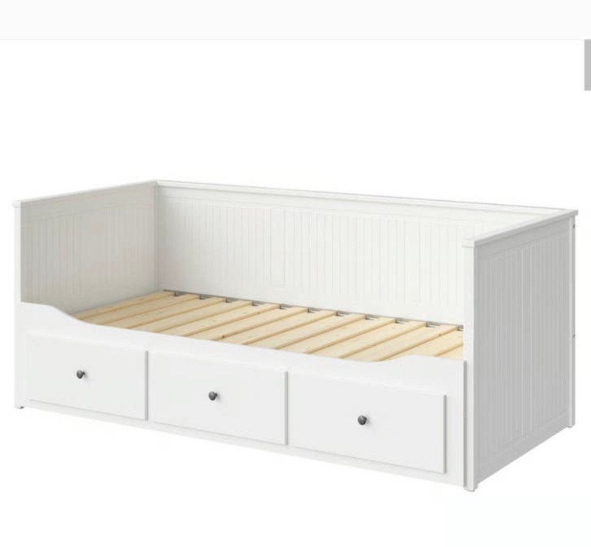 Ikea bed 1 of 2 persoons en of bank., Huis en Inrichting, Slaapkamer | Bedden, Ophalen, Wit, Tweepersoons, Zo goed als nieuw