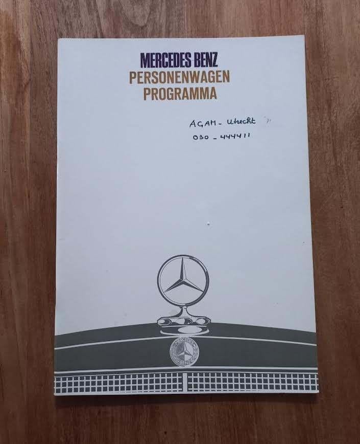 Mercedes-Benz Personenwagen Programma ca.1970., Gelezen, Daimler-Benz AG, Mercedes, Ophalen of Verzenden