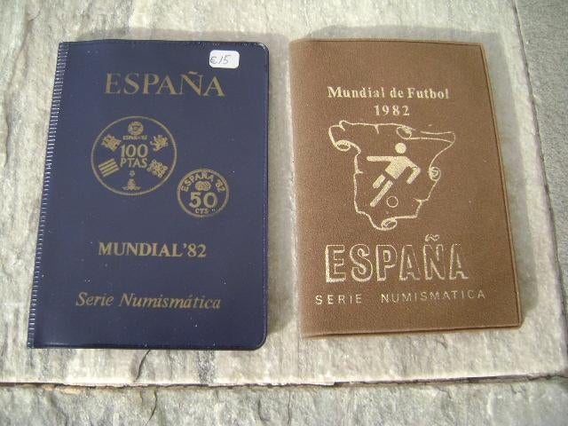 2 muntsets Spanje WK voetbal 1982 Unc, Ophalen of Verzenden, Overige landen, Setje