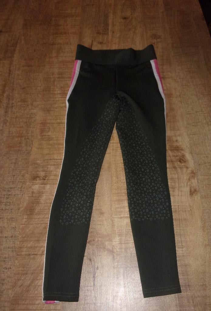 Paardenpraat paardrijbroek 164 full grip paardrij legging, Dieren en Toebehoren, Paardrijkleding, Zo goed als nieuw, Kinderen