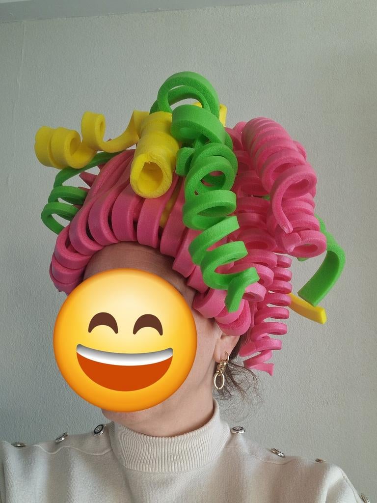 7 pruiken foam zo goed als nieuw, Ophalen of Verzenden, Zo goed als nieuw, Carnaval