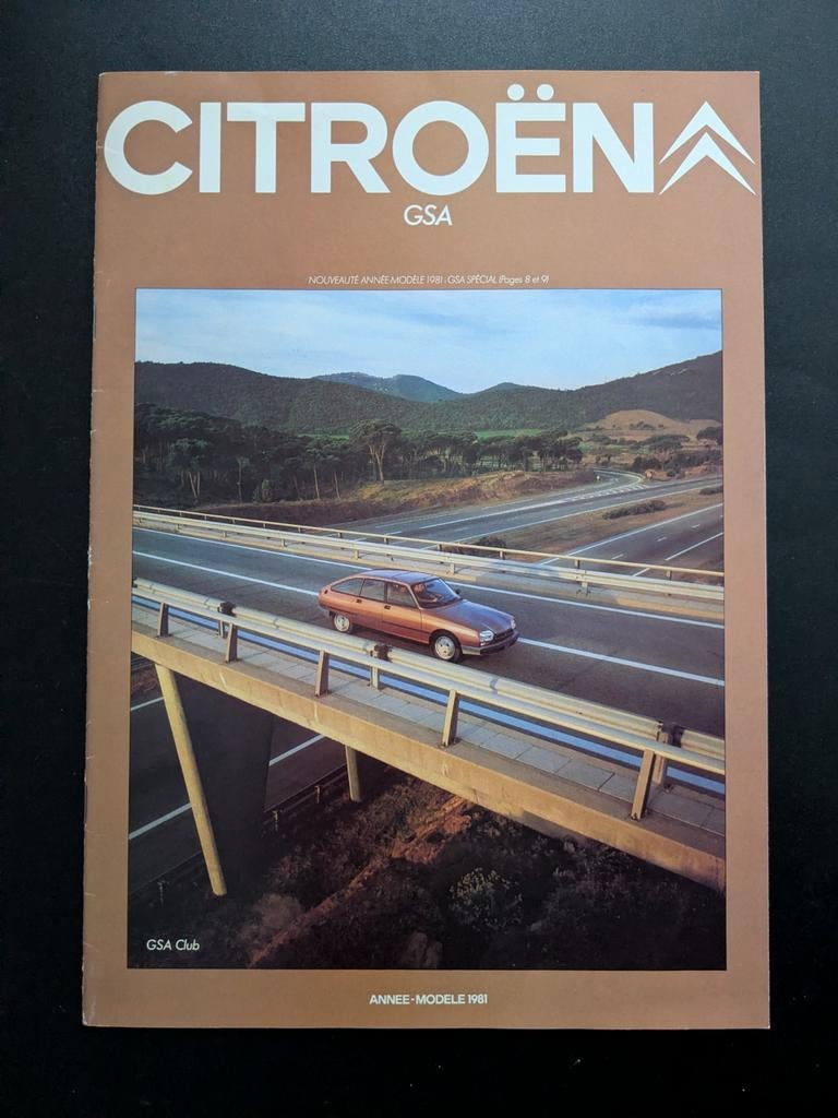 Brochure CITROËN GSA 1981 (Frans), Ophalen of Verzenden, Zo goed als nieuw, Citroën