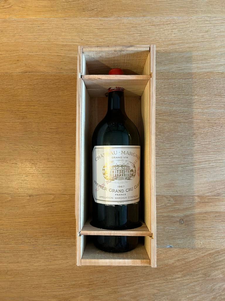 Chateau Margaux Premier Grand Cru Classé 1967, Verzamelen, Wijnen, Frankrijk, Ophalen of Verzenden, Zo goed als nieuw, Rode wijn