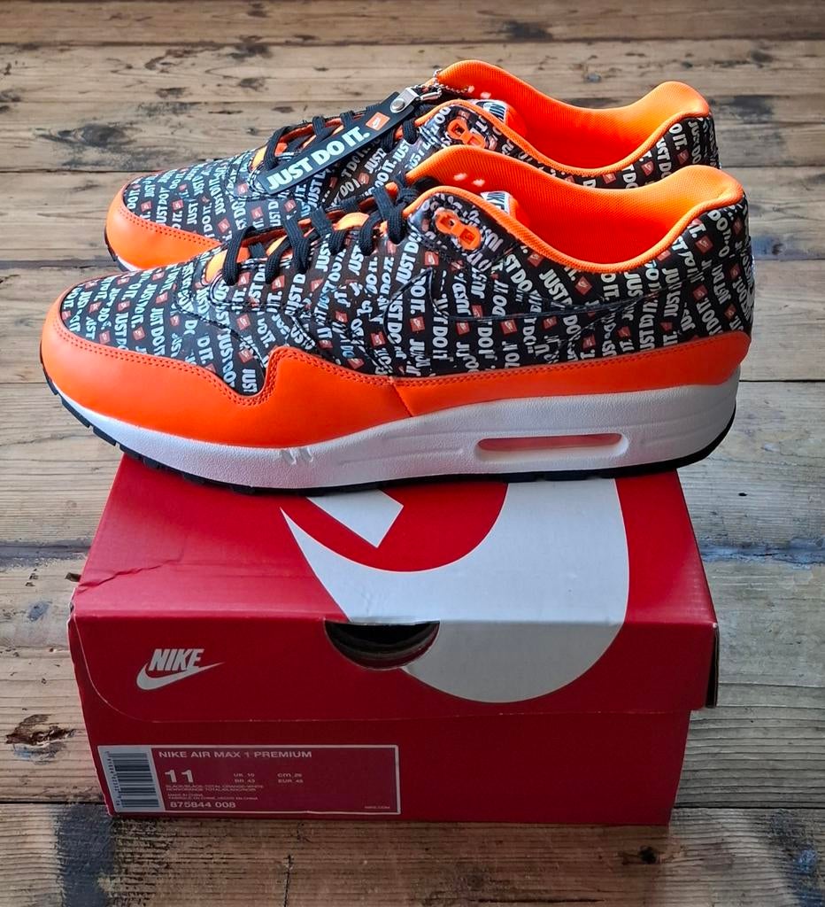 Nike Air Max 1 "Just Do It" Maat 45, Kleding | Heren, Schoenen, Overige kleuren, Nike, Nieuw, Ophalen of Verzenden