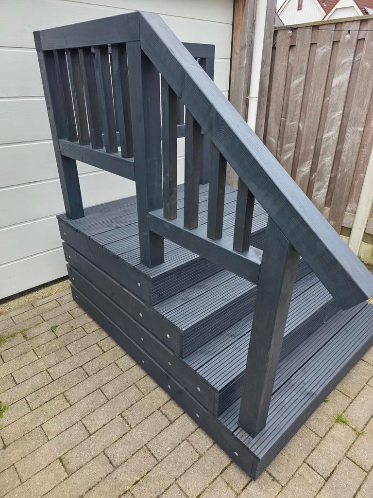 Chalet opstap, Recreatiewoning, Pipowagen, Trap, Bordes, Ophalen of Verzenden