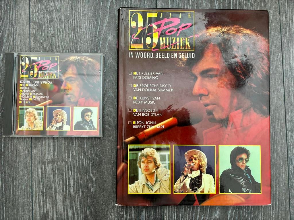 25 Jaar Popmuziek Boek + CD - 1976, Boeken, Ophalen of Verzenden, Zo goed als nieuw
