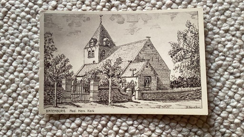 Ansichtkaart Batenburg Nederlands Hervormde Kerk 1935. 939, Ophalen of Verzenden, 1920 tot 1940, Gelopen, Gelderland