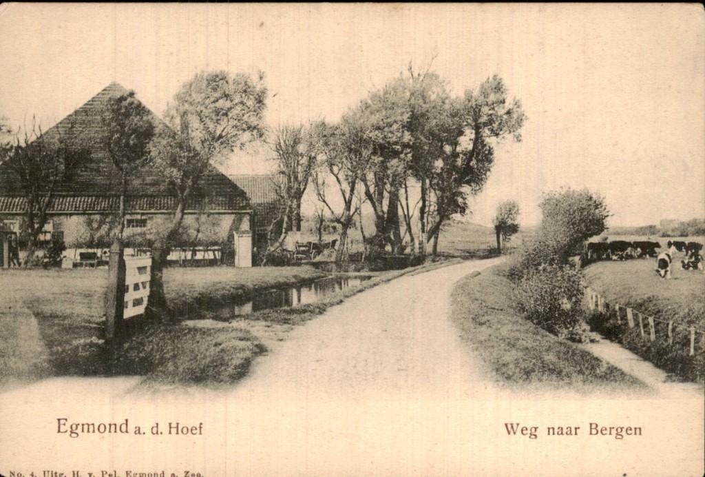 Egmond a.d. Hoef, Ophalen of Verzenden, Voor 1920, Gelopen, Noord-Holland
