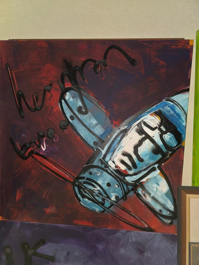 Herman Brood vliegtuig, Antiek en Kunst, Ophalen of Verzenden
