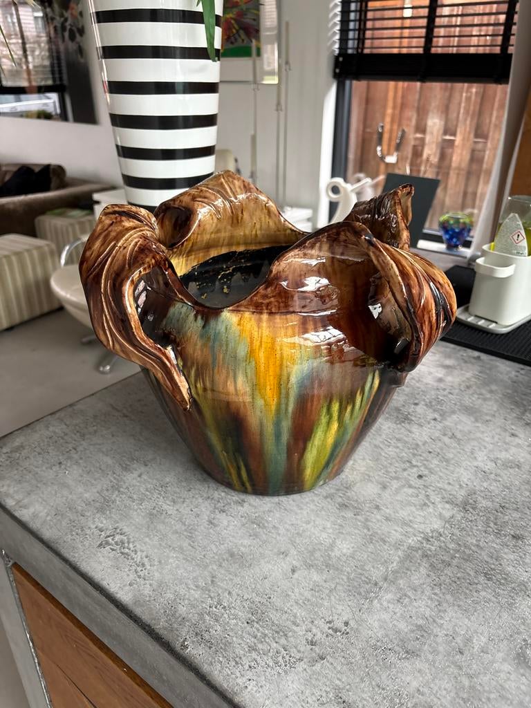 Art Nouveau cachepot bloempot, Antiek en Kunst, Antiek | Porselein, Ophalen of Verzenden