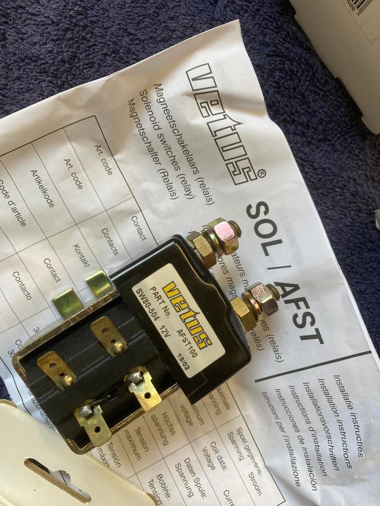 Vetus relais afst,sw80-504     Nieuw.  50€, Ophalen, Nieuw, Motor en Techniek